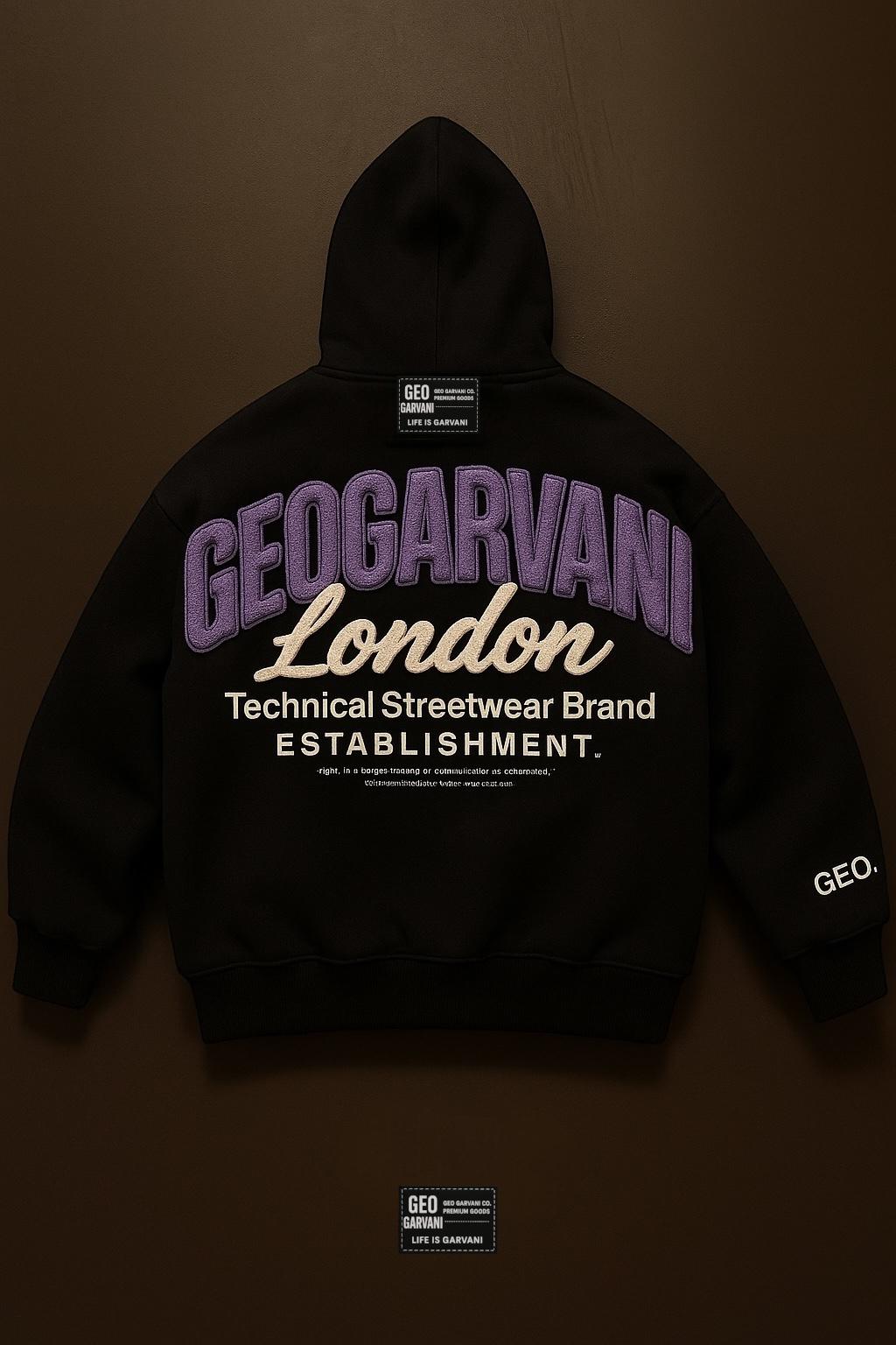 Geo Embroidered Hoodie