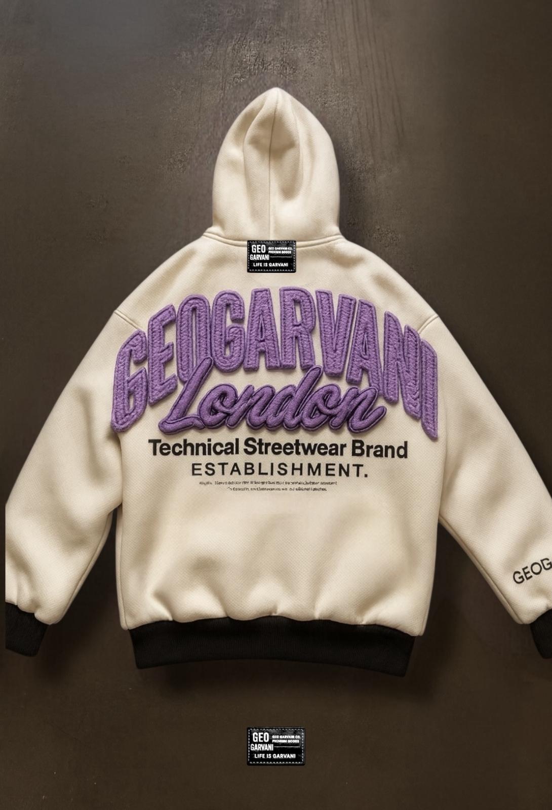 Geo Embroidered Hoodie