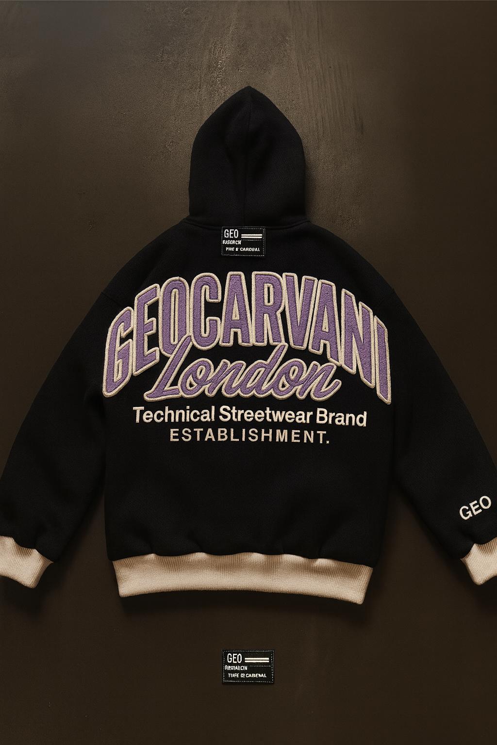 Geo Embroidered Hoodie