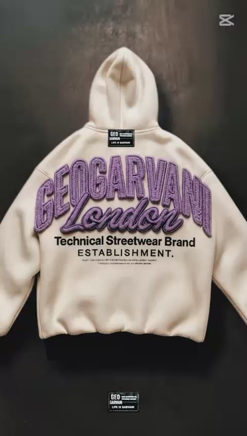 Geo Embroidered Hoodie